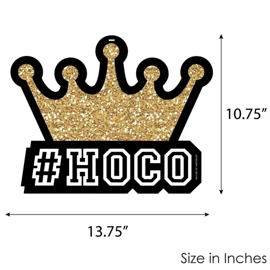 Big Dot of Happiness HOCO Dance - Hanging Porch Homecoming Outdoor Decorations - Front Door Decor - 1 Piece Sign {7}