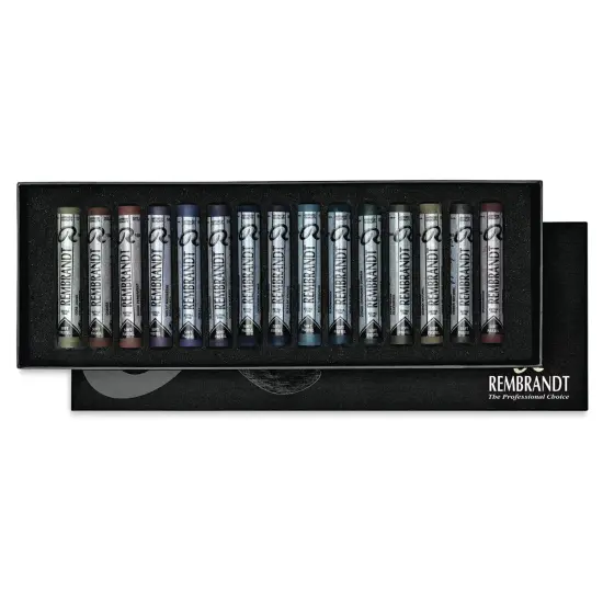 Rembrandt Soft Pastel Set - Dark Colors, Full Sticks, Set of 15 {1}