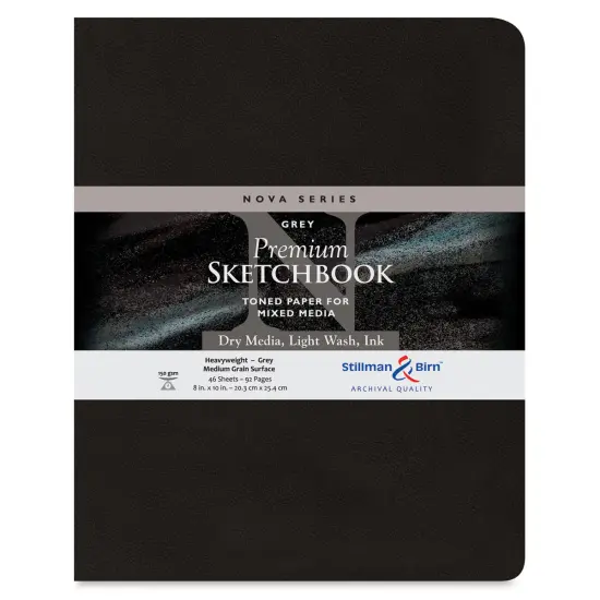 Stillman & Birn Nova Series Toned Softcover Sketchbook- Grey, 8" x 10" {1}