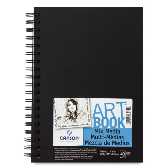 Canson Mix Media Spiral Bound Art Book - 12" x 9", Portrait, 40 Sheets {2}