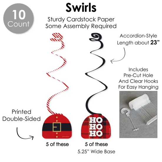 Big Dot of Happiness Jolly Santa Claus - Christmas Party Supplies Decoration Kit - Decor Galore Party Pack - 51 Pieces {6}