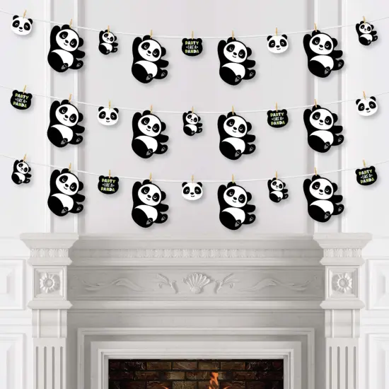 Big Dot of Happiness Party Like a Panda Bear - Baby Shower or Birthday Party DIY Decorations - Clothespin Garland Banner - 44 Pieces {4}