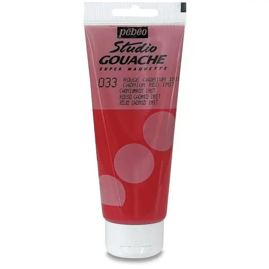 Pebeo Studio Gouache - Cadmium Red Imitation, 100 ml Tube {2}
