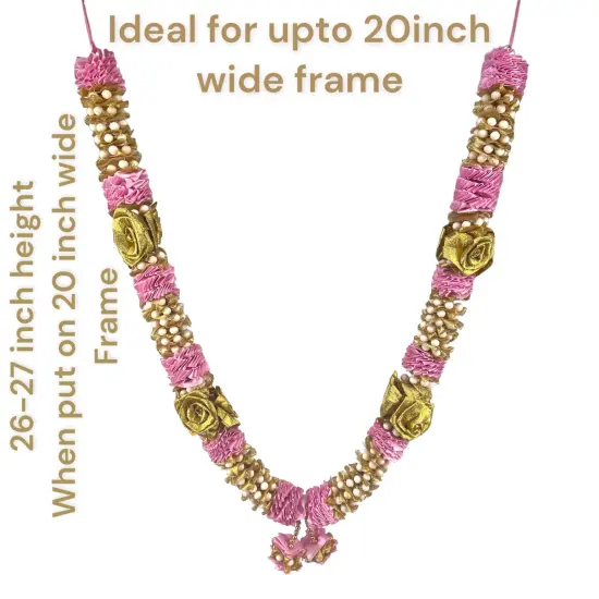 2ct Wedding Garland, Varmala Rose Garland, Artificial, Shadi, Indian Milni Mala, Statue Idol Haar , Muslim Punjabi, Nikah Jaimala, Floral Lei, Bridal Necklace {5}