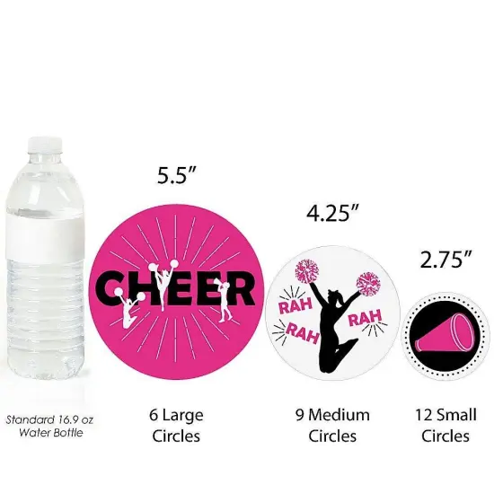 Big Dot of Happiness We've Got Spirit - Cheerleading - Birthday Party Giant Circle Confetti - Cheerleader Party Decorations - Large Confetti 27 Count {4}