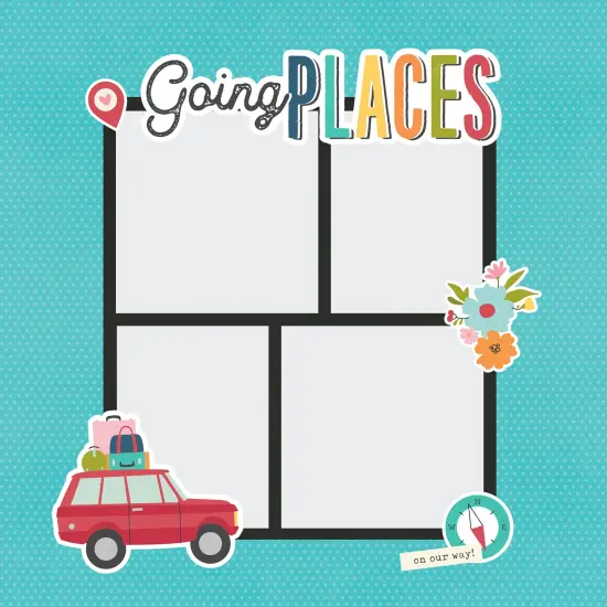 Simple Stories Simple Pages Page Template-(1) 2-4"X4" & 2-3"X4" {2}