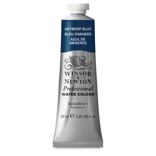 Winsor & Newton Professional Watercolor - Antwerp Blue, 37 ml Tube {1}