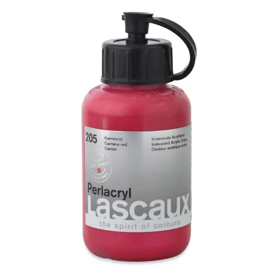 Lascaux Perlacryl Iridescent Acrylics - Carmine Red, 85 ml bottle {1}