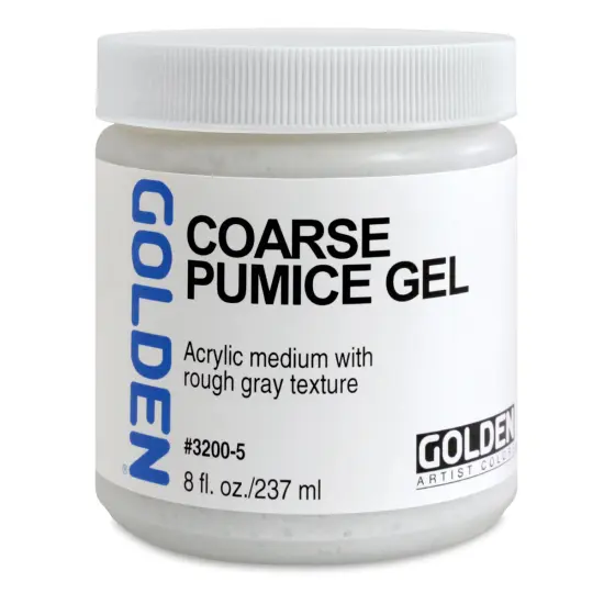 Golden Pumice Gel Medium - Coarse, 8 oz jar {1}