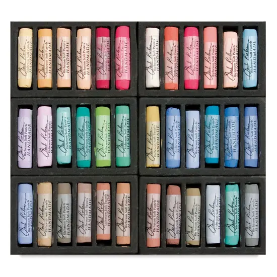 Richeson Handmade Soft Pastels - Portrait Colors, Set of 36, Full Stick {1}