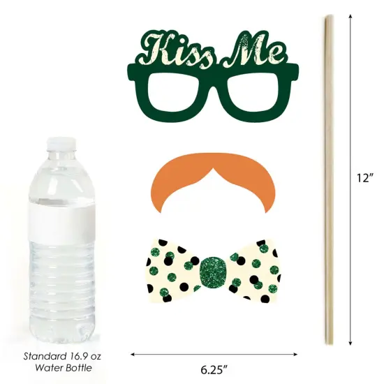 Big Dot of Happiness St. Patrick's Day - Saint Paddy's Day Photo Booth Props Kit - 20 Count {6}