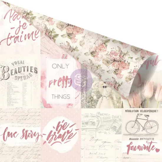 Prima Marketing Inc Love Story - 12x12 Sheet "Notes That Last Forever" 655350993917 (10 SHEETS) {1}