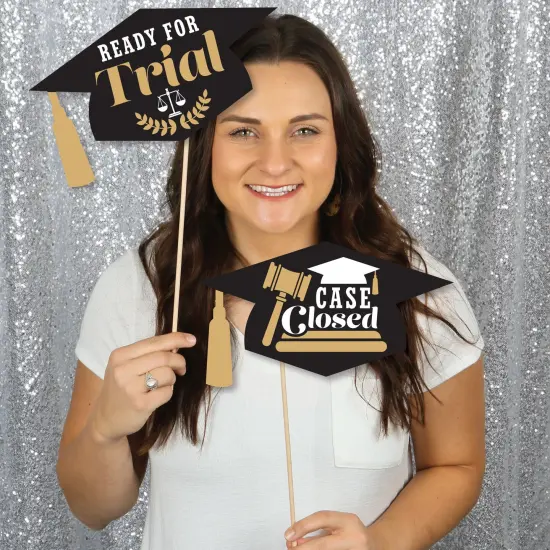 Big Dot of Happiness Hilarious Law School Grad - Future Lawyer Graduation Party Photo Booth Props or Table Toppers - 20 Count {3}