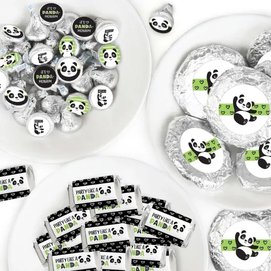 Big Dot of Happiness Party Like a Panda Bear - Baby Shower or Birthday Party Candy Favor Sticker Kit - 304 Pieces {1}