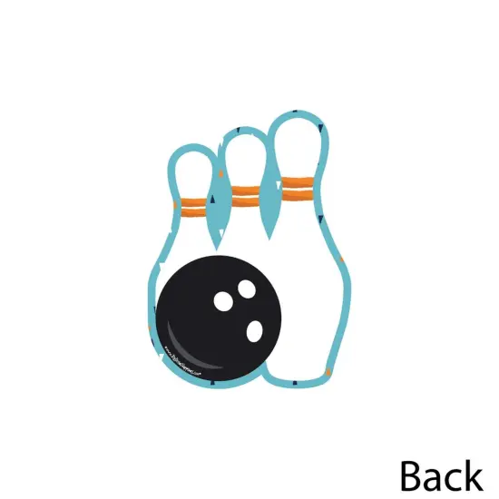 Big Dot of Happiness Strike Up The Fun - Bowling - Bowling Pins and Ball Decorations DIY Baby Shower or Birthday Party Essentials - Set of 20 {4}