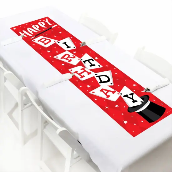 Big Dot of Happiness Ta-Da, Magic Show - Magical Birthday Party Front Door Decoration - Vertical Banner {6}