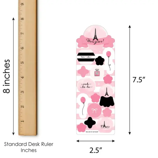 Big Dot of Happiness Paris, Ooh La La - Paris Themed Birthday Party Favor Kids Stickers - 16 Sheets - 256 Stickers {4}