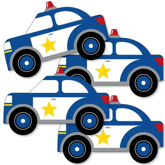 Big Dot of Happiness Calling All Units - Police - Cop Car Decorations DIY Birthday Party or Baby Shower Essentials - Set of 20 {3}