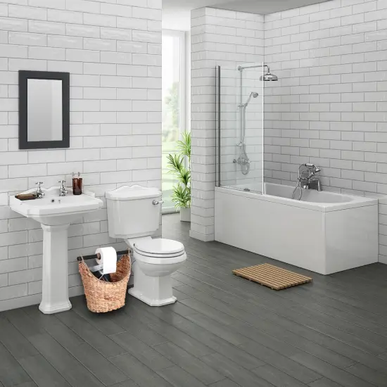 Rustic Toilet Paper Holder - Magazine Basket {2}