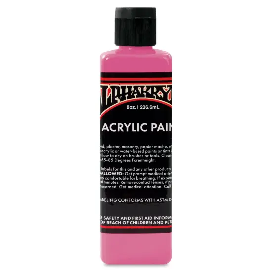 Alpha6 Alphakrylic Acrylic Paint - Hot Pink, 8 oz {1}
