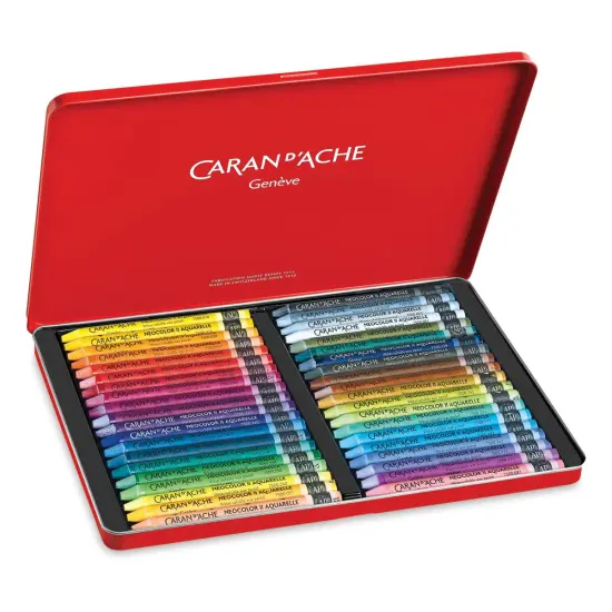 Caran d'Ache Neocolor II Aquarelle Artists' Pastel Set - Assorted Colors, Set of 40 {2}