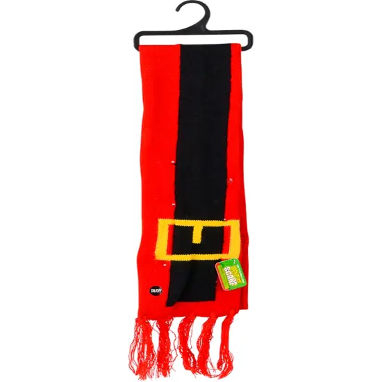 Light Up Holiday Santa Belt Winter Scarf Costume Accessory {1}
