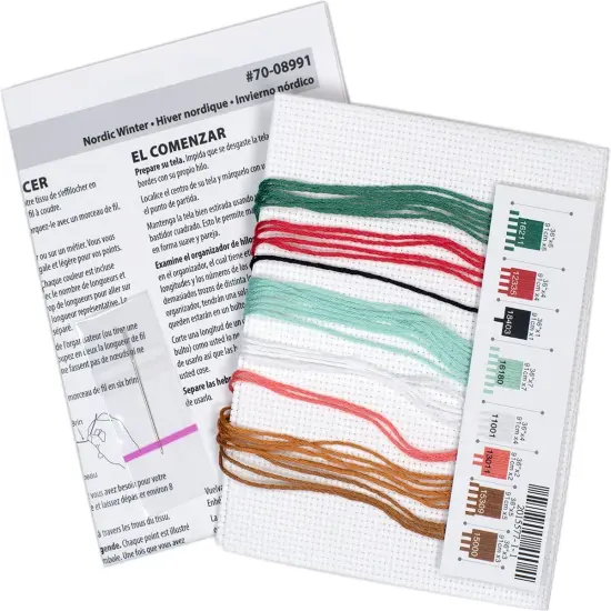 Dimensions Counted Cross Stitch Kit 5"x7"-Nordic Winter {2}