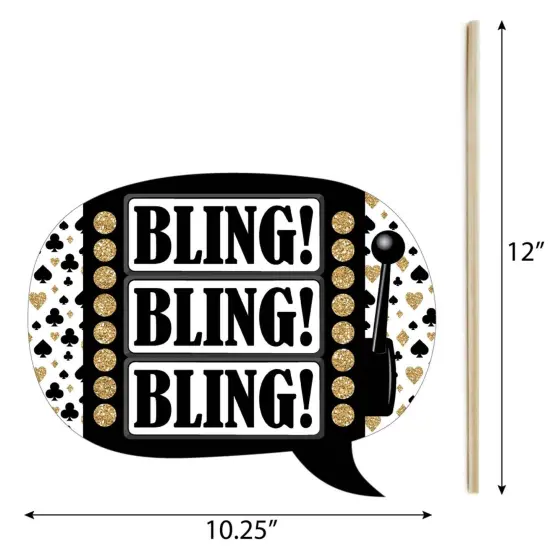 Big Dot of Happiness Funny Vegas Before Vows - Las Vegas Bridal Shower or Bachelorette Party Photo Booth Props Kit - 10 Piece {6}