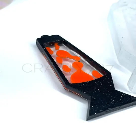 Lava lamp Dangle Earring Silicone Mold 2D (C7) {2}