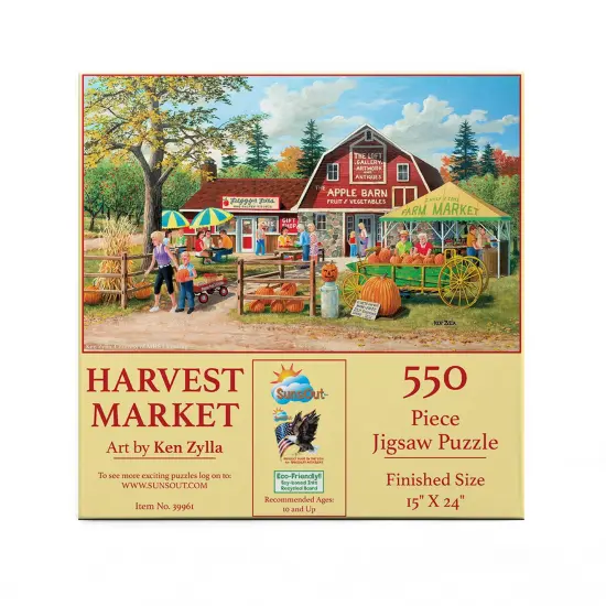 Sunsout Harvest Market 550 pc Halloween Jigsaw Puzzle 39961 {4}