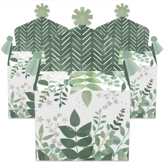 Big Dot of Happiness Boho Botanical - Treat Box Party Favors - Greenery Party Goodie Gable Boxes - Set of 12 {3}