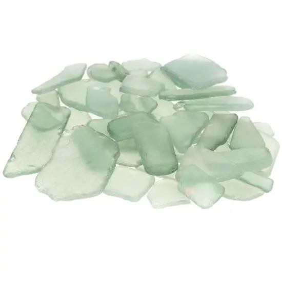 Sea Glass 11 Ounces Olive Green Sea Glass - Bulk Seaglass Pieces for Beach Decor & Crafts {2}