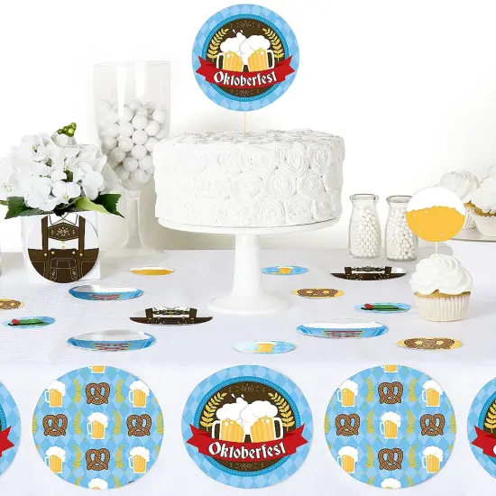 Big Dot of Happiness Oktoberfest - German Beer Festival Giant Circle Confetti - Party Decorations - Large Confetti 27 Count {6}