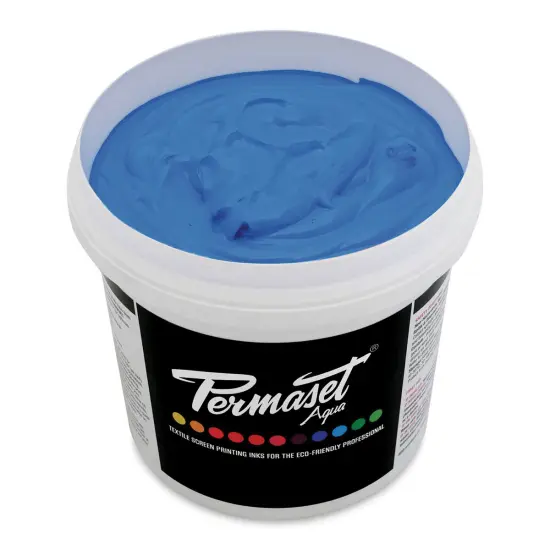 Permaset Aqua Fabric Ink - Supercover Light Blue, Liter {1}