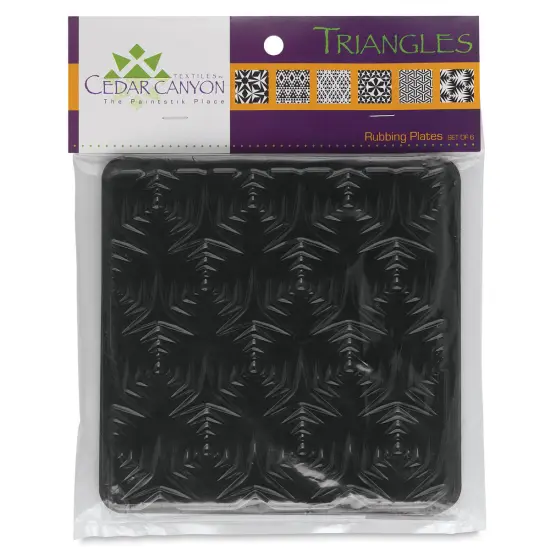 Cedar Canyon Rubbing Plates - Set of 6, Triangles {1}