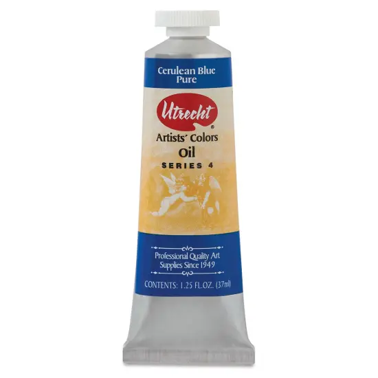 Utrecht Artists' Oil Paint - Cerulean Blue Pure, 37 ml tube {1}