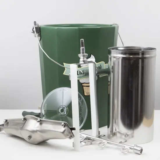 Immergood Amish Made Hand Crank Home Made Ice Cream Freezer Maker, 6 Quart {5}
