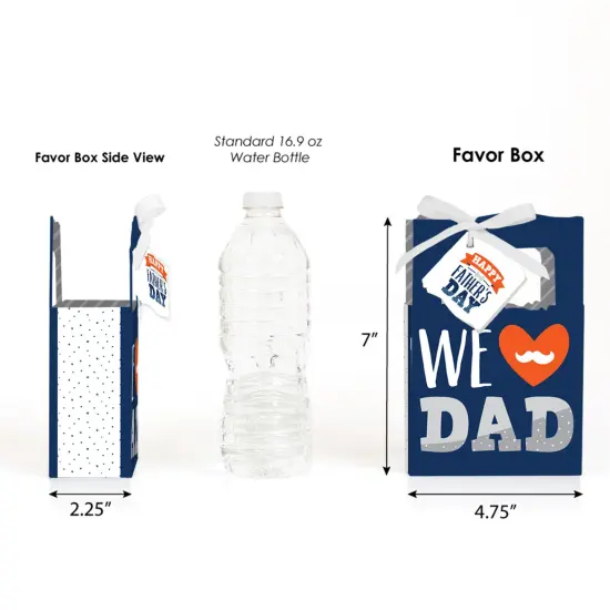 Big Dot of Happiness Happy Father's Day - We Love Dad Party Favor Boxes - Set of 12 {3}