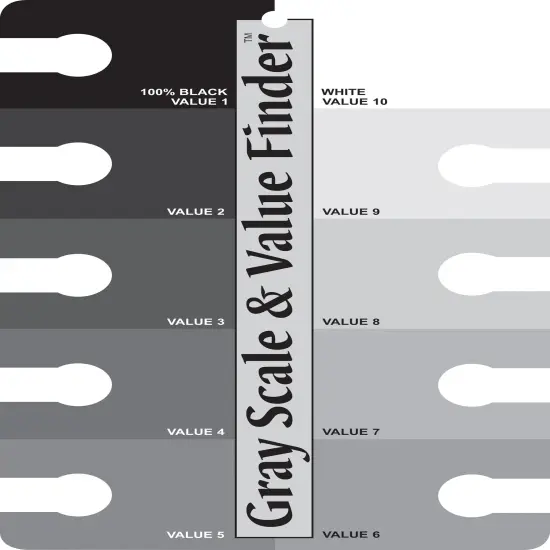 The Color Wheel Company Gray Scale & Value Finder-4"X6" {3}