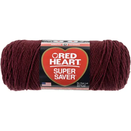 Multipack of 6 - Red Heart Super Saver Yarn-Claret {2}