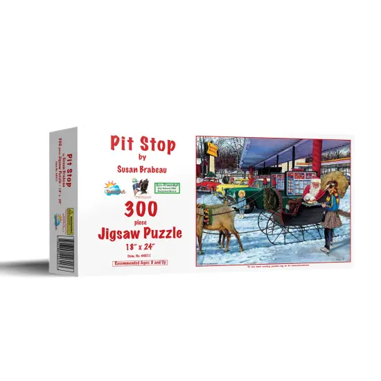 Sunsout Pit Stop 300 pc Christmas Jigsaw Puzzle 44611 {3}