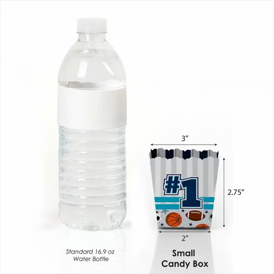 Big Dot of Happiness Go, Fight, Win - Sports - Party Mini Favor Boxes - Baby Shower or Birthday Party Treat Candy Boxes - Set of 12 {4}