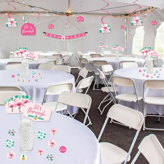 Big Dot of Happiness Pink Flamingo - Party Like a Pineapple - Tropical Summer Party Supplies Decoration Kit - Decor Galore Party Pack - 51 Pieces {4}