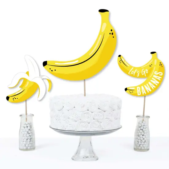 Big Dot of Happiness Let's Go Bananas - Tropical Party Centerpiece Sticks - Table Toppers - Set of 15 {4}