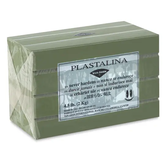Van Aken Plastalina Modeling Clay - 4.5 lb, Gray Green {2}