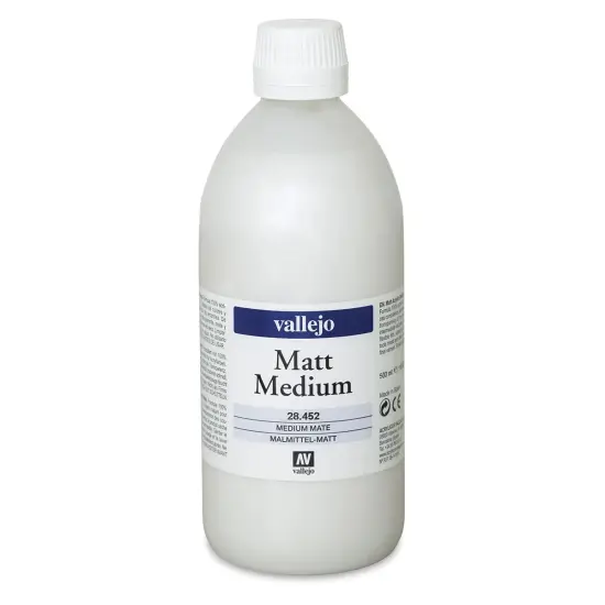Vallejo Acrylic Medium - Matte, 500 ml {1}