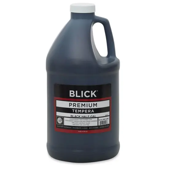 Blick Premium Grade Tempera - Black, Half Gallon {1}