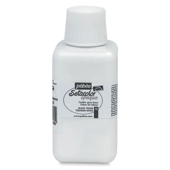 Pebeo Setacolor Fabric Paint - White, Opaque, 250 ml bottle {1}