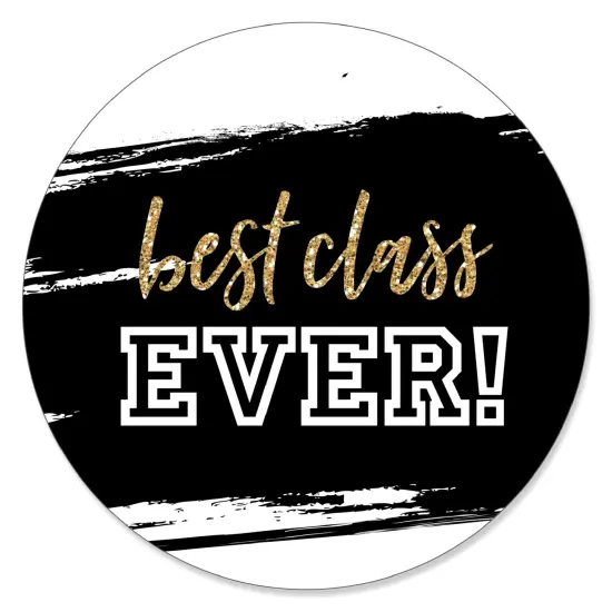 Big Dot of Happiness Reunited - School Class Reunion Party Circle Sticker Labels - 24 Count {1}