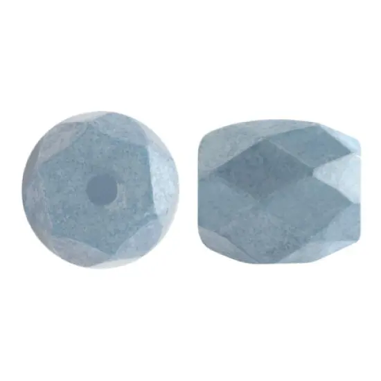 Baros Par Puca&reg;, Czech glass bead, Opaque Blue Ceramic Look, 10 grams {2}